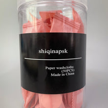 Load image into Gallery viewer, shiqinapsk Paper washcloths, Disposable Paper Washcloths, Portable and Compact Travel Size Towel Wash Cloth