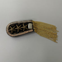 Load image into Gallery viewer, HRDCUSX Epaulettes, Star Tassel Link Chain Epaulet Shoulder Boards Badge