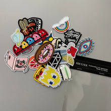 Load image into Gallery viewer, HICUSX Embroidery for garments, Print Series Iron On Sew On Patches, Embroidered Applique for Clothes, Hat, DIY Accessories