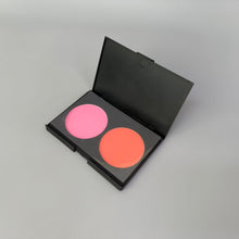Load image into Gallery viewer, GGVLAB Cosmetics, Face Matte Blush Powder Palette, 2Colors Buildable Facial Cheek Blusher Pressed Powder