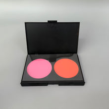 Load image into Gallery viewer, GGVLAB Cosmetics, Face Matte Blush Powder Palette, 2Colors Buildable Facial Cheek Blusher Pressed Powder